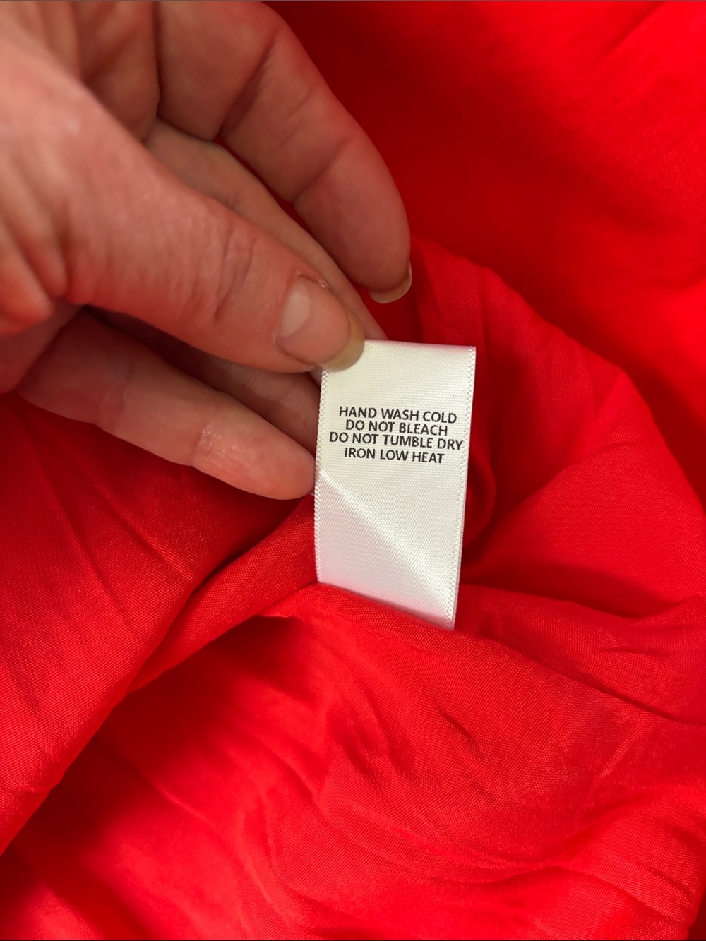 Red One-Shoulder Midi Dress with Front Knot - Picture 8 of 8